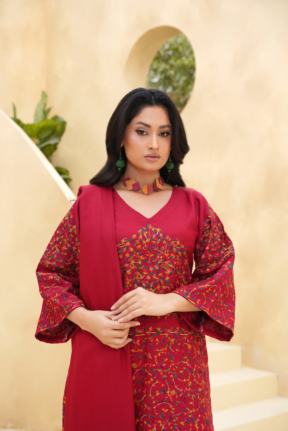 Gulaal 3PC Maroon