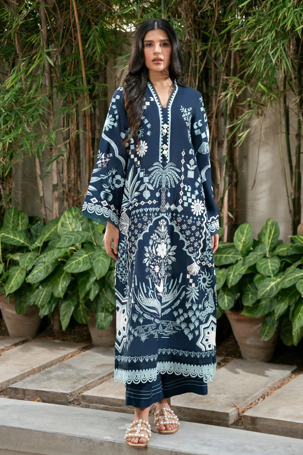 Lumina Deep Blue – Premium Khaddar Set